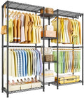 Ulif E4 Clothes Rack, Heavy-Duty Garment Rack Can Be L-Shaped Closet, Black by Ulif