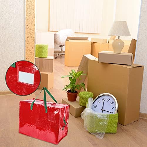 Shappy 6 Pcs Storage Bags, Red, 65 x 30", 24 x 16", 12 x 12" - Image 6