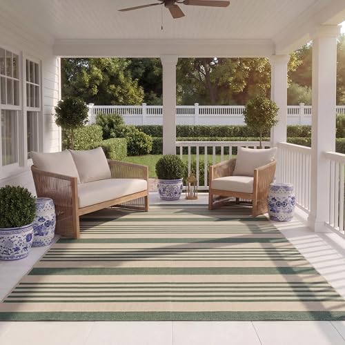 SAFAVIEH Courtyard Outdoor Area Rug 6'7"x9'6", Beige CY6062-322 by Unknown