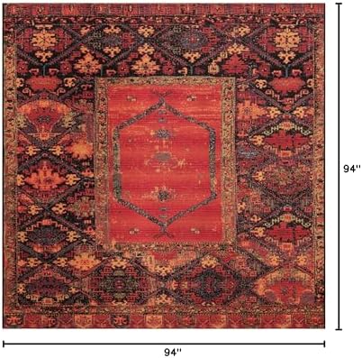 Unique Loom Outdoor Tribal Collection Area Rug - Quepos (7' 10" Square, Multi/ Black) - Image 2