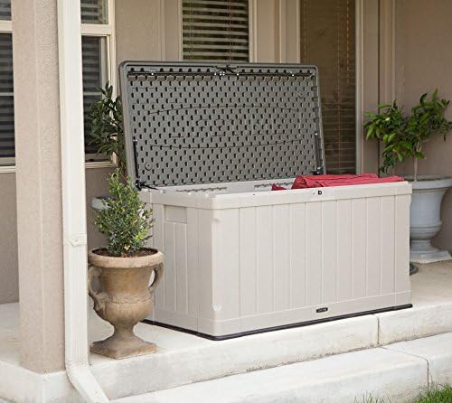 LIFETIME 60186 Heavy-Duty Outdoor Storage Deck Box, 116 Gallon, Desert Sand/Brown - Image 6