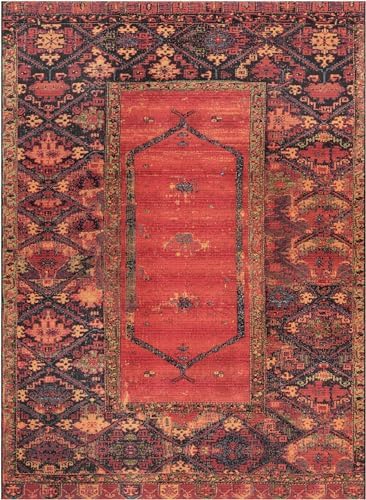 Unique Loom Outdoor Tribal Collection Area Rug - Quepos (7' 10" x 11' Rectangle Multi/Black) - Image 3