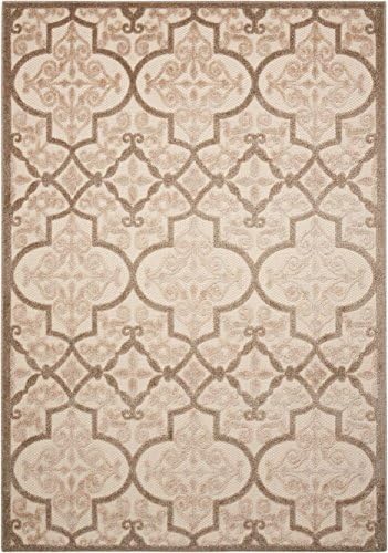Nourison Home Aloha Cream 5'3" x 7'5" Area Rug - Easy Clean, Non Shedding, Bed Room, Living Room, Dining Room, Kitchen (5' x 8') - Image 3