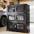 BROVIEW 225Gal Extra Large Storage Bins with Lid and Wheels, Black, 3 Pack by BROVIEW-EnjoytheArtofLife