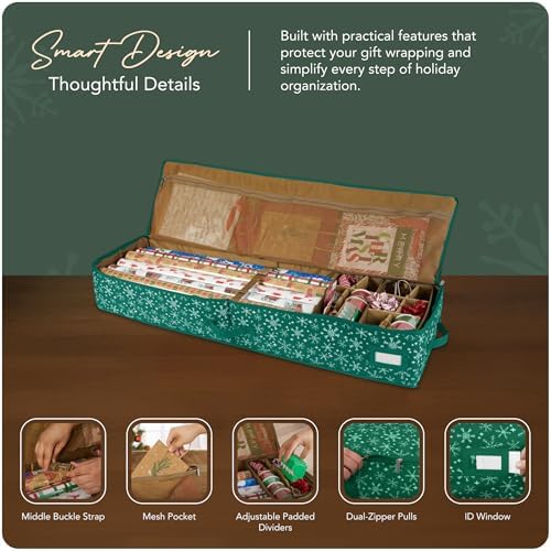 Covermates Gift Wrap Storage Organizer, 44.5" W x 13" D x 6.5" H - Image 4