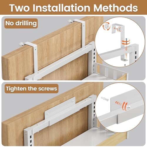 POKIPO 8 Tier Over The Door Pantry Organizer, 2 IN 1 Wall Mount or Hanging Spice Rack Seasoning Shelves with Adjustable Basket, Back of Door Organizer and Storage for Kitchen Cabinet and Room Closet - Image 4