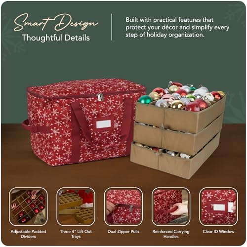 Covermates Adjustable Ornament Storage Bag, 19.25" W x 13" D x 12.5" H - Image 4