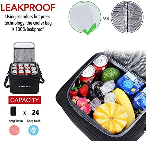 Farasla Waterproof Trunk Organizer with Leakproof Cooler Bag + Car Trash Can - Image 4