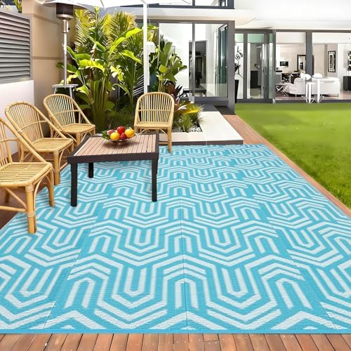 GAOMON Outdoor Rug 8x10 ft Waterproof Reversible Patio Rug - Image 2