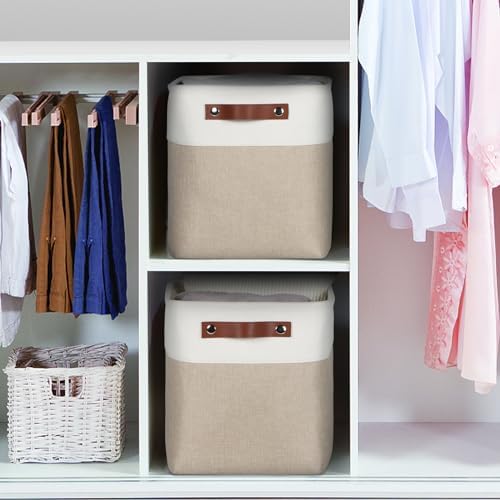 Fabric Storage Cubes 10.5x10.5x11in, Cube Storage Bins Organizers - Image 6