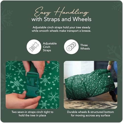 Covermates Christmas Tree Rolling Cinch Bag, 48" W x 20" D x 20" H - Image 5
