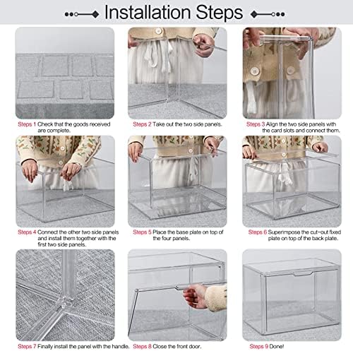 DILIBRA 4 Packs Clear Plastic Handbag Storage Organizer for Closet - Image 4