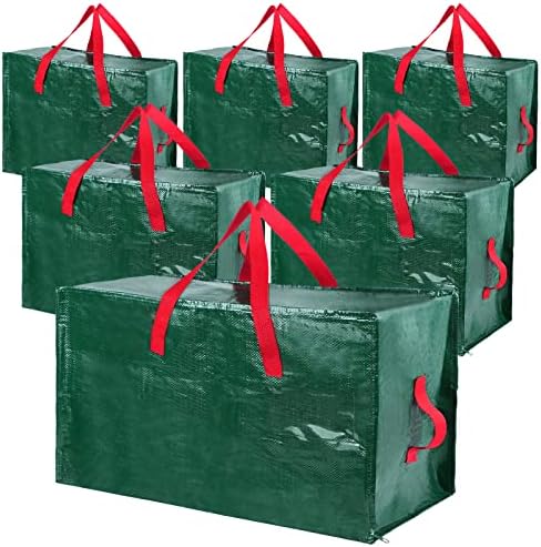 Shappy 6 Pcs Storage Bags, Green, 65 x 30", 24 x 16", 12 x 12" by Shappy