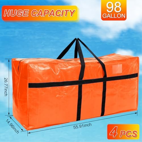 Windyun 4 Pack 98 Gallon Extra Large Moving Bags XXL Heavy Duty Storage Bag - Image 3