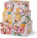 Soul & Lane - Beauty in Bloom Decorative Storage Boxes with Lids, Set of 3 by SoulLane