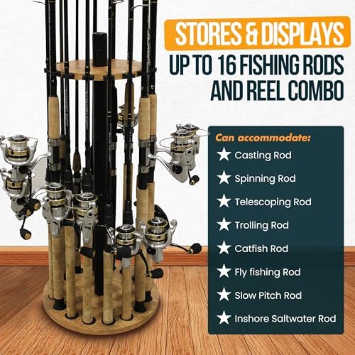Rush Creek Creations 16 Rod Fishing Rod Holder, Fishing Gear, Tackle Box - Image 4