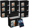 Display Collection Comic Book Storage Boxes, Protector Organizer 15.8" X 7.8" X 11.8" Collapsible Holds 160-180 Comic Book Heavy Duty Bin Container Holder Shelf, 10 PCS by YNSZAS