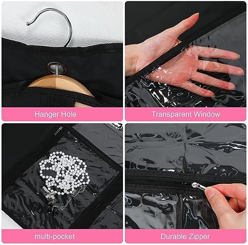 Windyun 10 Pack Garment Bags Costumes Kids 40", Black - Image 3