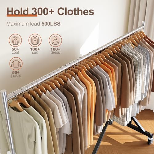 HOKEEPER Clothes Rack Z Rack Load 500LB Height Adjustable - Image 3