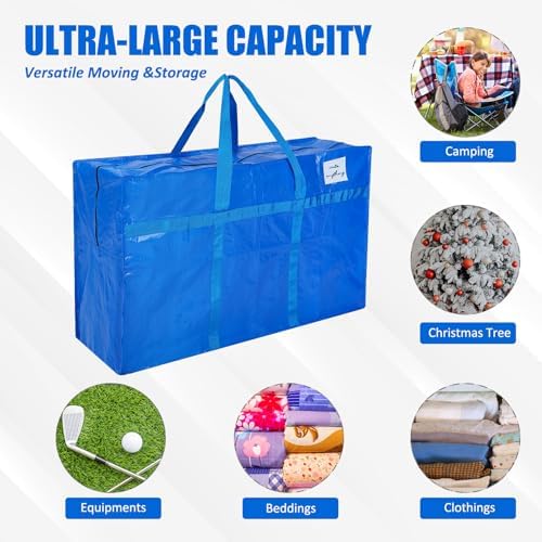 Windyun 4 Pack 41 Gallon Extra Large Moving Bags XXL Heavy Duty Storage Bag - Image 4