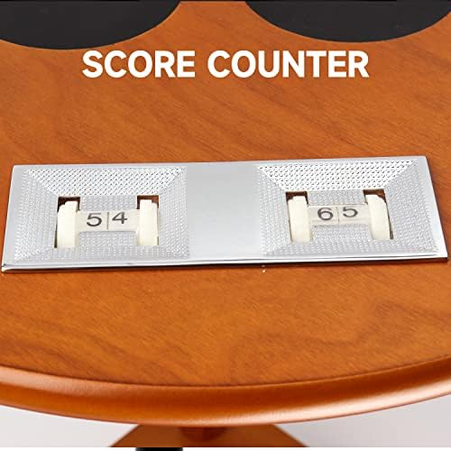 GSE Billiards Pool Cue Racks with Score Counters Hold 8 Cues, Oak - Image 4