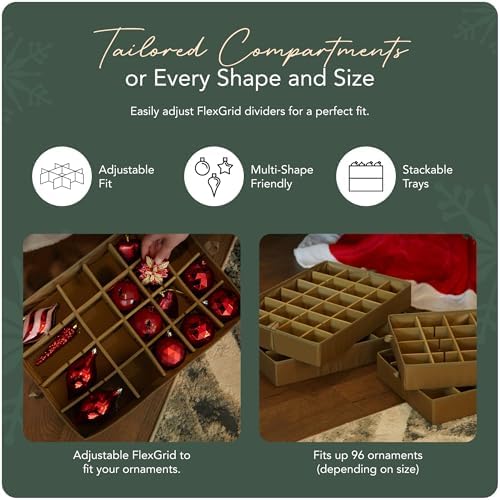 Covermates Adjustable Ornament Storage Bag, 19.25" W x 13" D x 12.5" H - Image 5