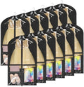 Univivi 40 Inch Dance Costume Garment Bags for Dancers, Black, 12 Pack by Univivi