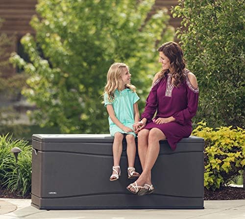 LIFETIME 60298 Heavy Duty Outdoor Storage Deck Box, 130 Gallon, Gray - Image 3