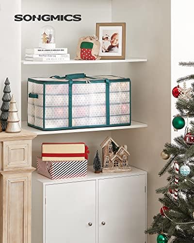 SONGMICS Large Christmas Ornament Storage Box, with 128 Slots - Image 2