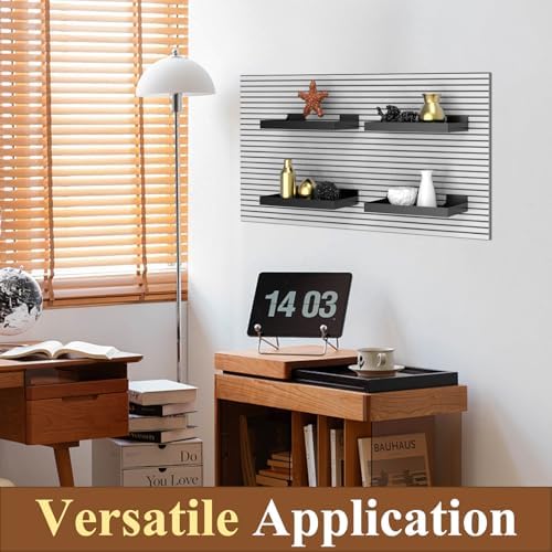 16 x 8 Inch Metal Slatwall Shelves, 4‑Pack, Slatwall Accessories - Image 5