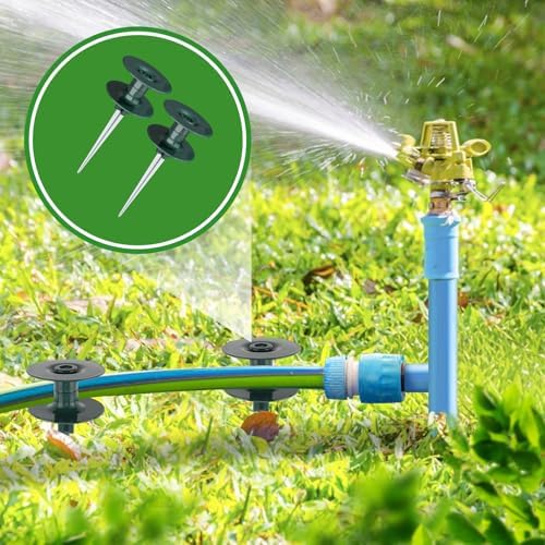 10 Inch Garden Hose Guide Spike, Zinc Coated Rustproof Heavy Duty Metal Stake, Heavy Duty Spin Top, Keeps Garden Hose Out of Flower Beds for Plant Protection (2) - Image 6