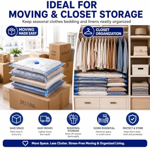 20 Jumbo Vacuum seal bags for clothing travel,comforter vacuum storage bag - Image 3
