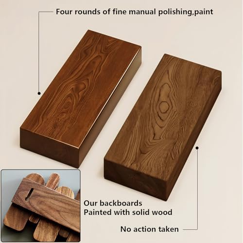 Wall Mounted Piano Key Hanger | Flip Style Hook | Entrance Wall Art Hook, Made of Oak Wood (3 Times Painted, 4 Times Polished) (Tray Walnut, 12Hooks) - Image 4