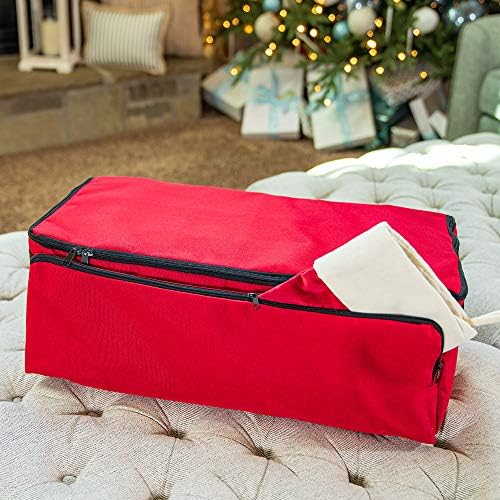 Christmas Ornament Storage Box, 72 (3") Ornaments Plus Extra Side Pockets - Image 3