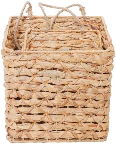 2-Tier Hanging Wall Basket, Water Hyacinth Over Door Storage - Image 2