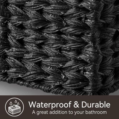GRANNY SAYS Black Wicker Basket,Decorative Woven Baskets for Storage,2-Pack - Image 5