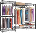 VIPEK V5 Heavy Duty Clothes Rack, Freestanding Modular Closet System, Black by VIPEK