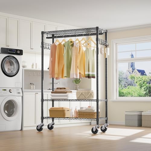 VIPEK R3 Rolling Clothes Rack Heavy Duty Portable Closet for Hanging Cloth - Image 3