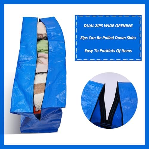 4 Pcs 96 Gallon Extra Large Moving Bags Heavy Duty Storage Bag - Image 3