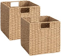 StorageWorks 11 inch Cube Storage Bins, Wicker Baskets,Storage Cube,Natural by StorageWorks