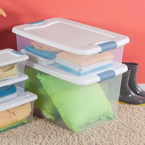 Sterilite Latching Box with Lids for Home and Office, 32 Quart, 12-Pack - Image 5