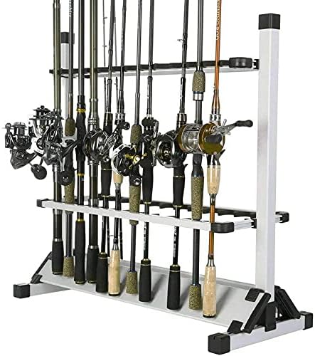 Aventik Aluminum Fishing Rod Rack 24 Rod Stand - Image 2