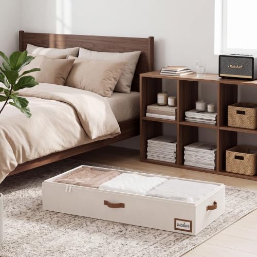 StorageWorks 7 Inch Low Profile Under Bed Storage Containers with Clear Lid - Image 5