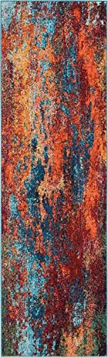 Nourison Home Celestial Atlantic 2'2" x 7'6" Area Rug - Easy Clean, Non Shedding, Bed Room, Living Room, Dining Room, Kitchen (8' Runner) - Image 3