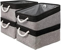 Storage Cubes with Handles - Organizer Bins (15.7 x 11.8 x 8.2 inches) by Sacyic