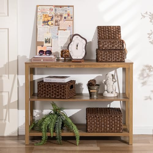 GRANNY SAYS Wicker Basket with Lid, Decorative Storage Baskets for Shelves - Image 5