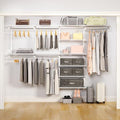 Sturdy Closet Organizer System: 8.7 Ft. Custom Metal Wire Shelving by Vilaxing