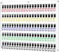 105 Hooks Acrylic Key Board with Numbers, Wall Mount Key Holder Rack with 105 Tags, Key Storage Organization, Clear Hanging Board for Garage, Car Dealer, Office, Home, Hotel, Real Estate, School by Nalwort