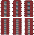 Kuber Industries Underbed Storage Bag (Pack of 24) | Golden Printed | Large Blanket Organizer | Clear Window & Handle Storage Bag | Maroon by Kuber+Industries