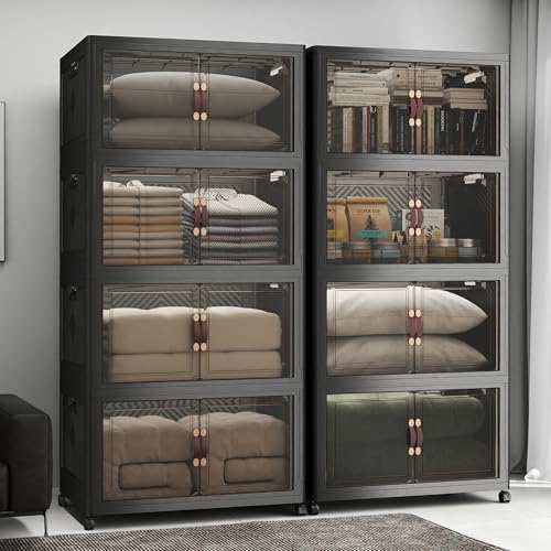 UAMFURI Stackable Storage Bins with Lids, 1440QT Lockable Storage Cabinet by UAMFURIDirect